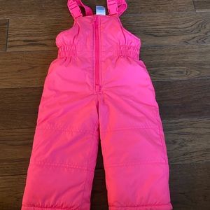 18 month hot pink girls snow pants